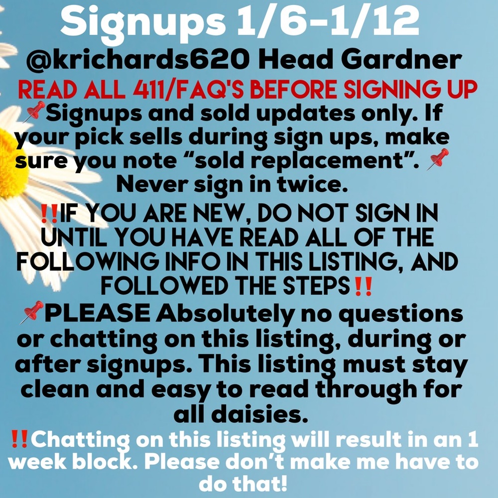 New Signups Posted! Join Us! Closing At 5pm Et - image 2